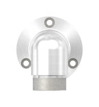 Edelstahl Wandhalter 90° für Rundrohre, kurz, zum Einstecken ins Rohr, V2A