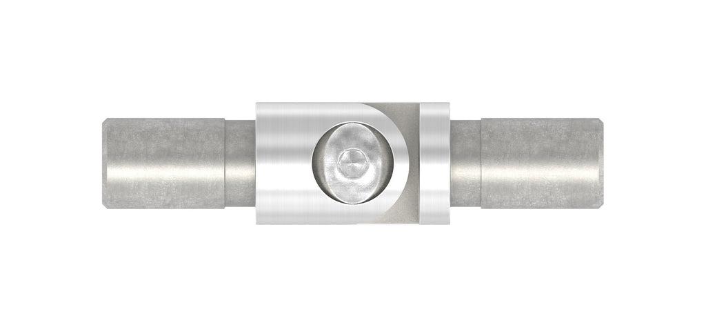 Rohrverbinder zum Stecken oder Kleben mit Gelenk, verstellbar 0 - 100°, für Rohr 12 x 1,5 mm, V2A
