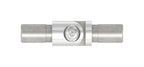 Rohrverbinder zum Stecken oder Kleben mit Gelenk, verstellbar 0 - 100°, für Rohr 12 x 1,5 mm, V2A