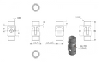 Zeichnung Gelenkstück für Rohr Ø 33,7 x 2,0 mm
