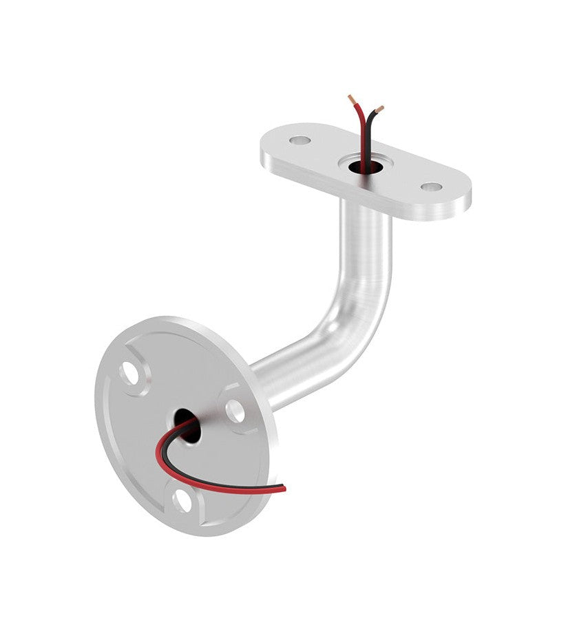 Edelstahl Handlaufhalter mit Kabeldurchführung, für LED-Handläufe, V2A / V4A