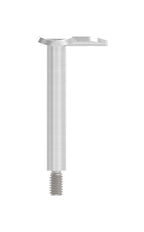 Handlaufstütze zum Schrauben, Stift mit Außengewinde M8 und Handlaufanschlussplatte 90°, V2A