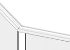 flexibler Verbinder für Rund-Nutrohr, aufwärts 25-55°, V2A / V4A