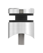 Edelstahl geschliffen V4A, Anschluss 42,4 mm