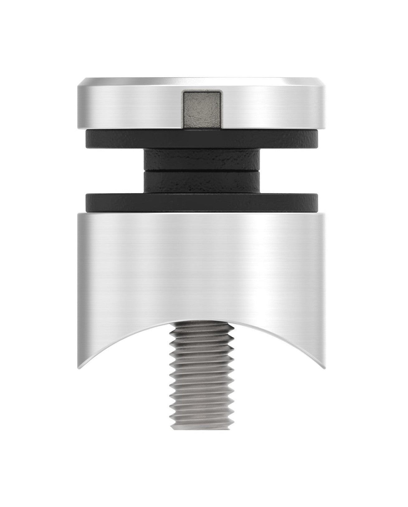 Edelstahl geschliffen V4A, Anschluss 42,4 mm