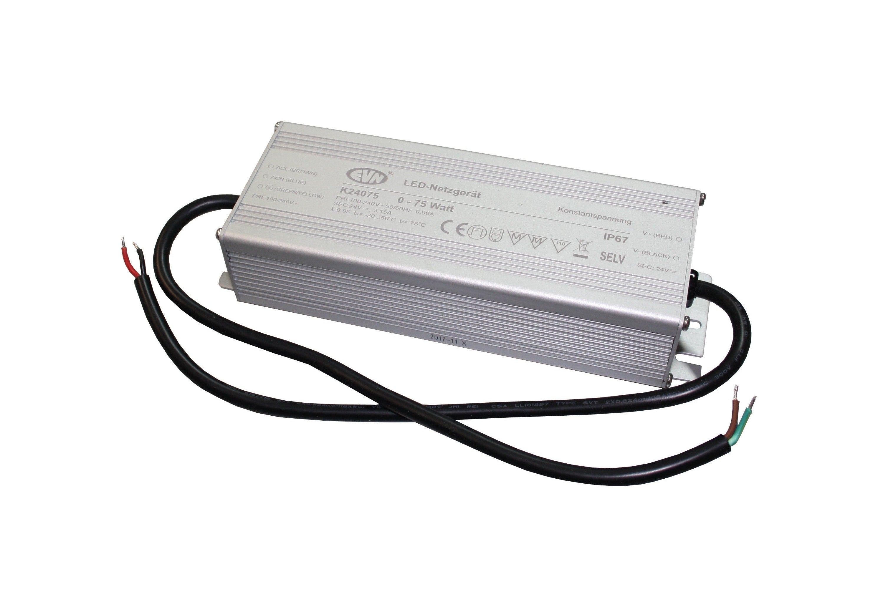 LED Netzgerät Netzteil-75W-IP67, für den Innen- und Außenbereich geeignet