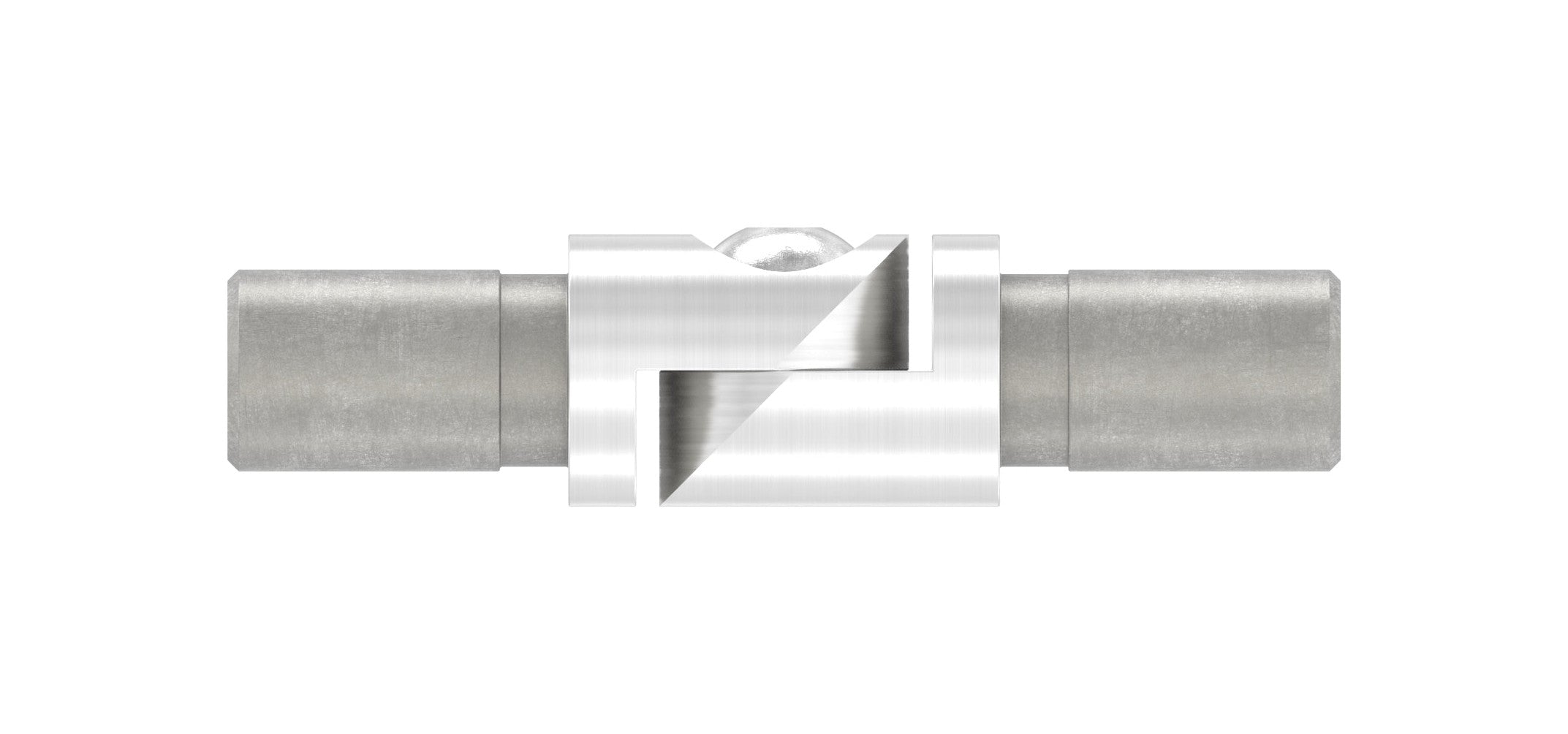 Rohrverbinder zum Stecken oder Kleben mit Gelenk, verstellbar 0 - 100°, für Rohr 12 x 1,5 mm, V2A