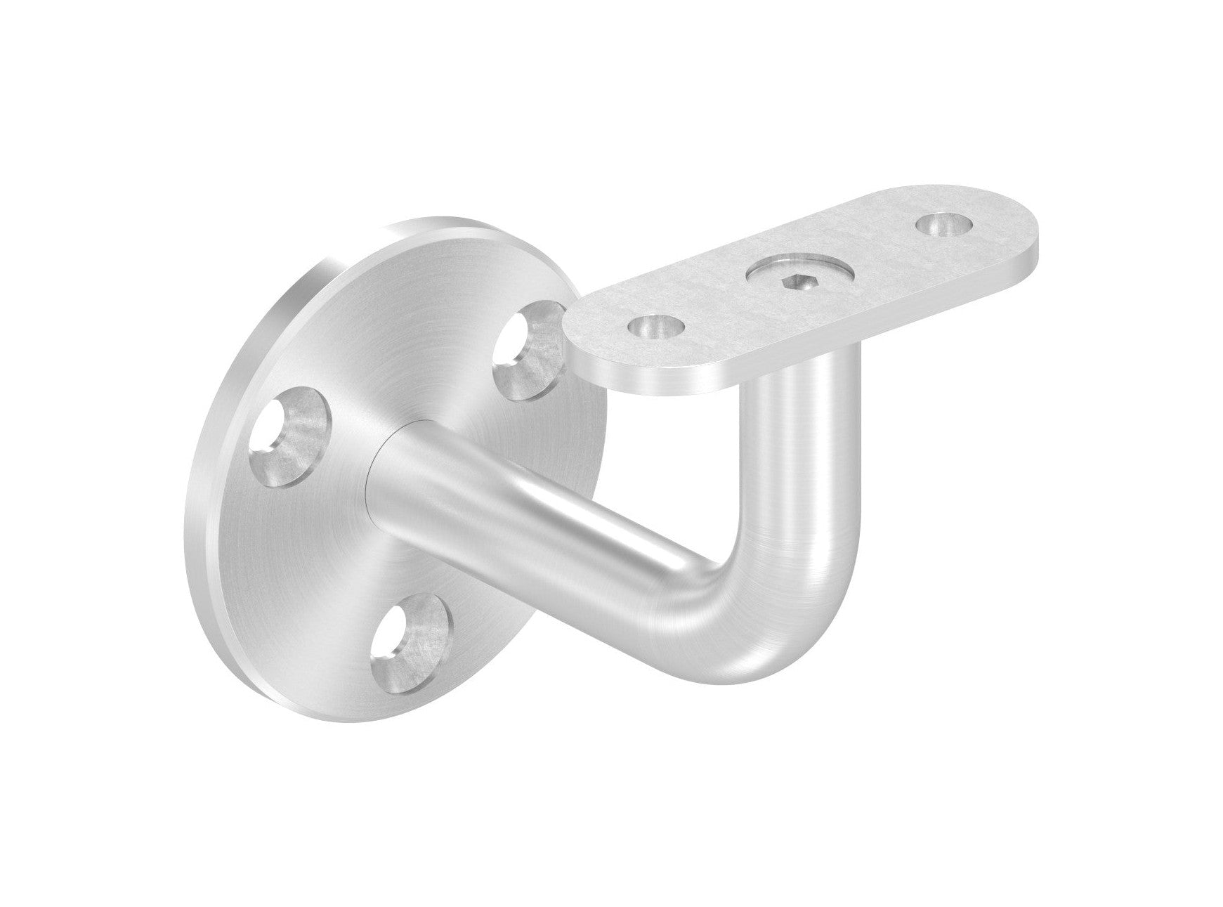 Handlaufhalter mit Anschlussplatte flach