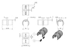 Zeichnung Rohrverbinder Ø 60,3 mm