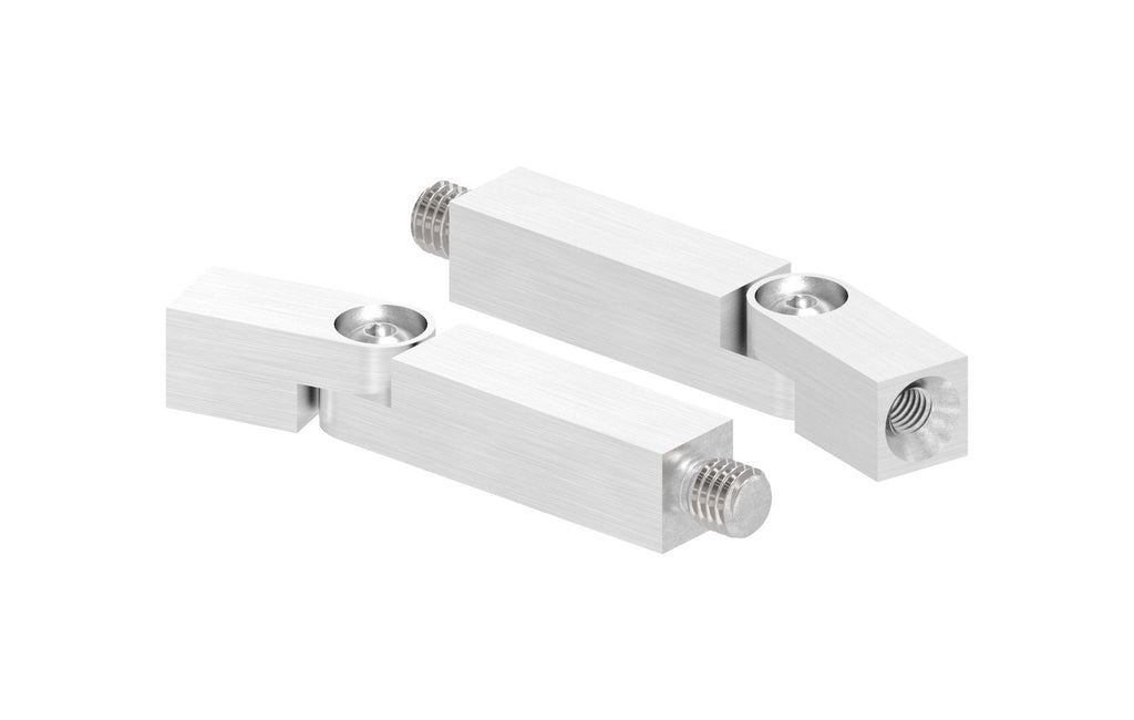 Gelenkstift Edelstahl, quadratisch, 1 x Außengewinde, 1 x Innengewinde, V2A