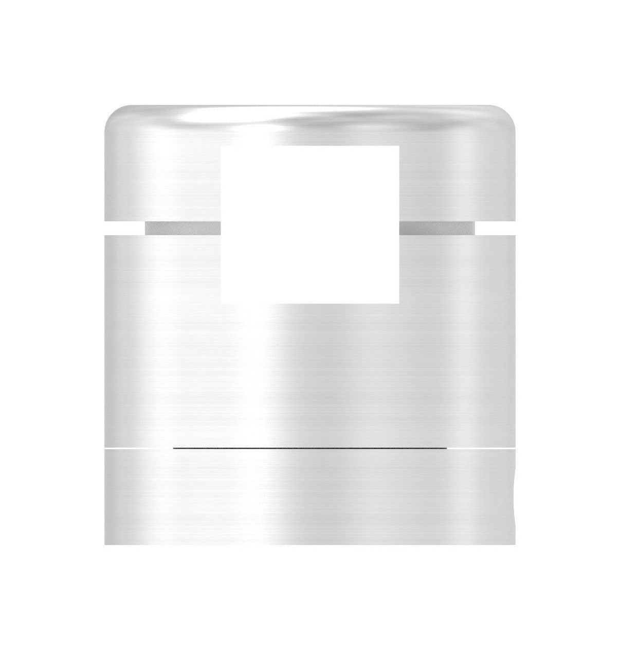 BRENK-fix® Grundhalter für Vierkantstäbe 12 x 12 mm, mit Innengewinde M8 / Alu, V2A