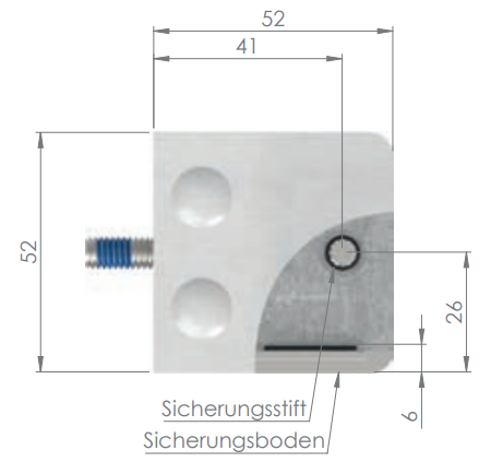 Glasklemme ohne AbZ Modell 14