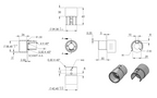 Nutrohr-Adapter auf Steckverbinder für Rohr Ø 42,4 mm, V4A
