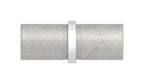 Edelstahl Rundrohr-Verbinder, mit Steg, zum Stecken und Kleben ins Rohr, V2A / V4A