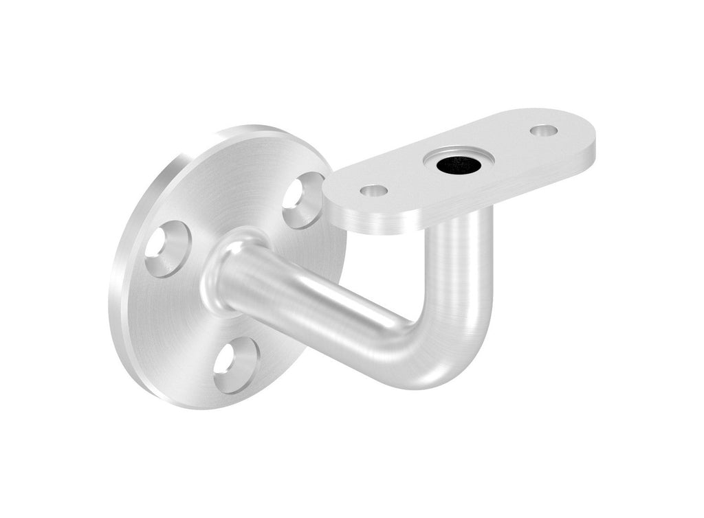 Handlaufhalter mit Anschlussplatte gerade