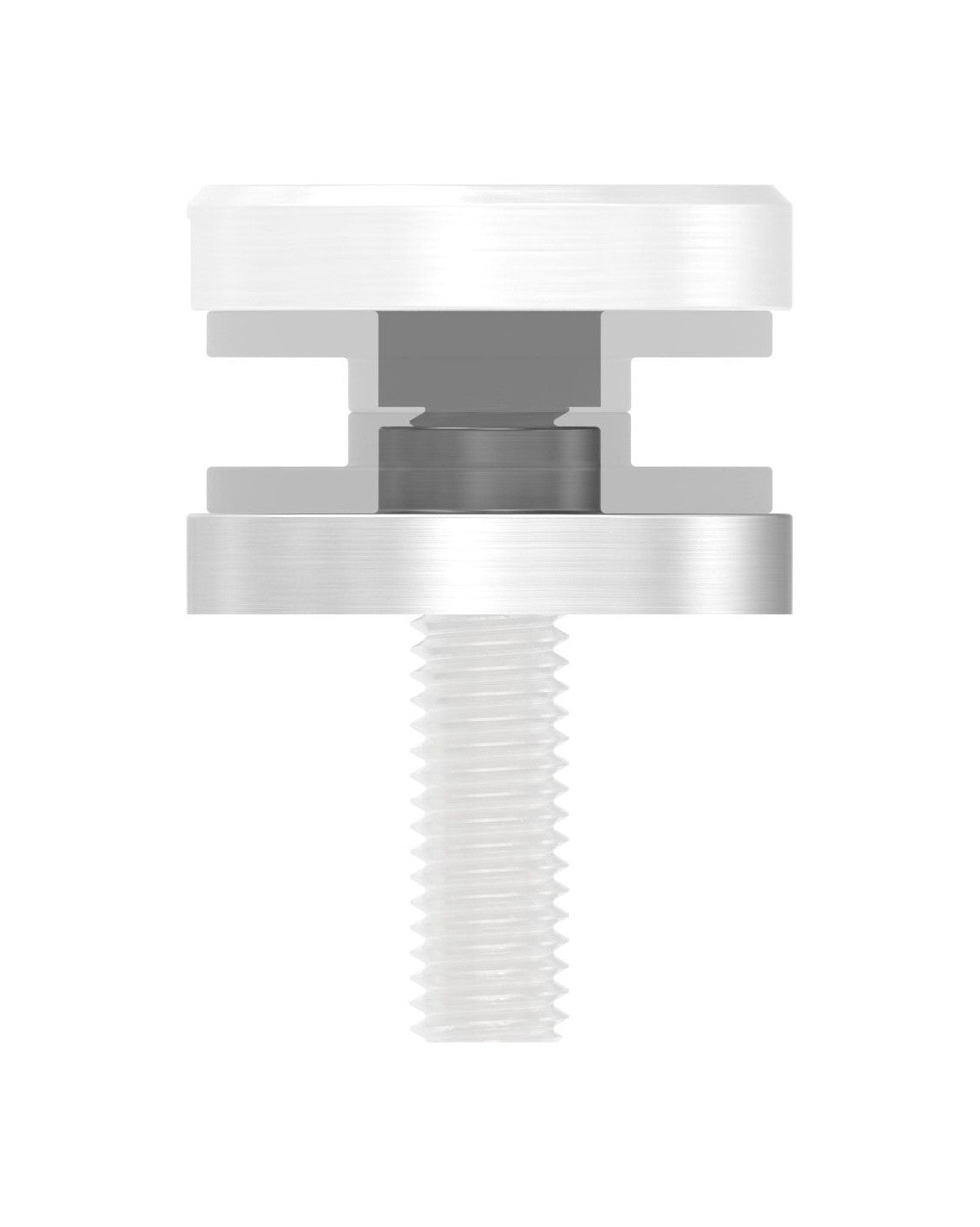 BRENK-fix® Verlängerungsstück Ø 30 mm, mit Durchgangsbohrung, V2A