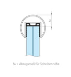Keildichtung für Nutrohre mit Nut 24 x 24 mm, EPDM