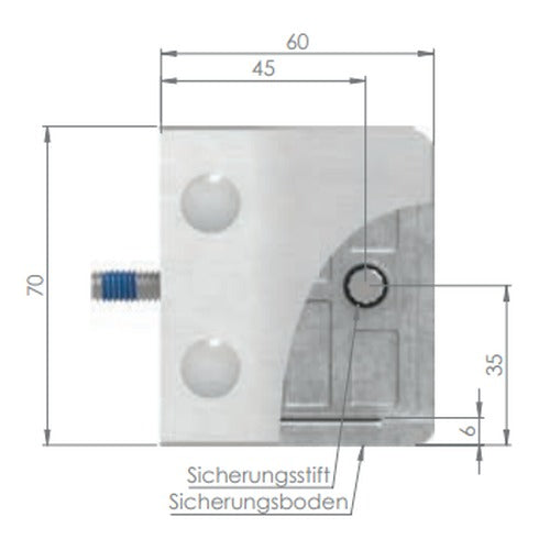 Glasklemme mit AbZ Modell 39