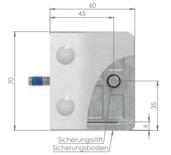 Glasklemme mit AbZ Modell 39