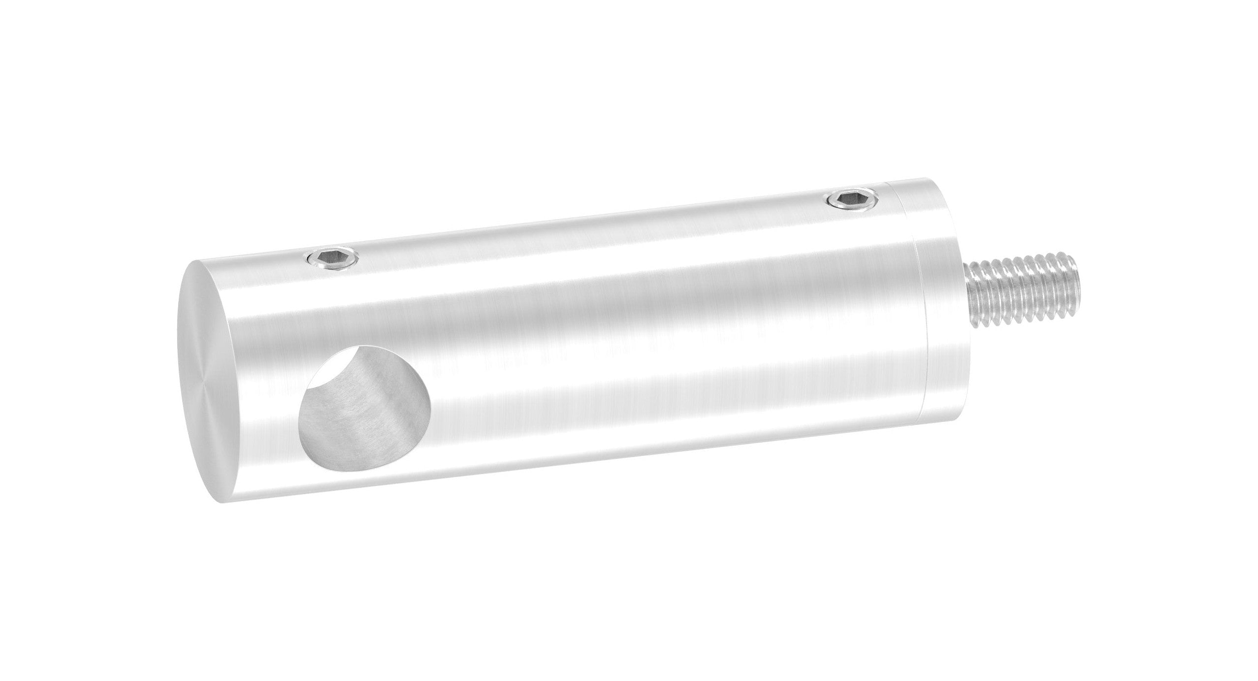 Querstabhalter mit flachem Anschluss, Durchgangsbohrung Ø 12,2 mm