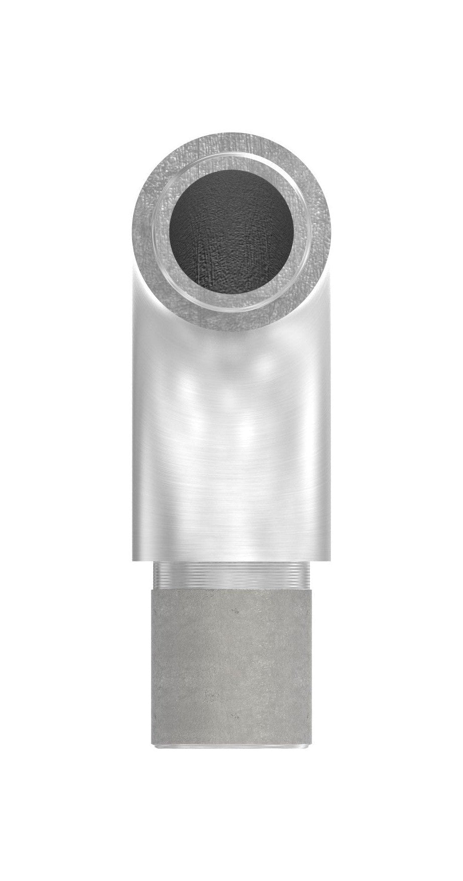 Edelstahl Rohrbogen 90°, zum Einstecken ins Rohr, V2A / V4A