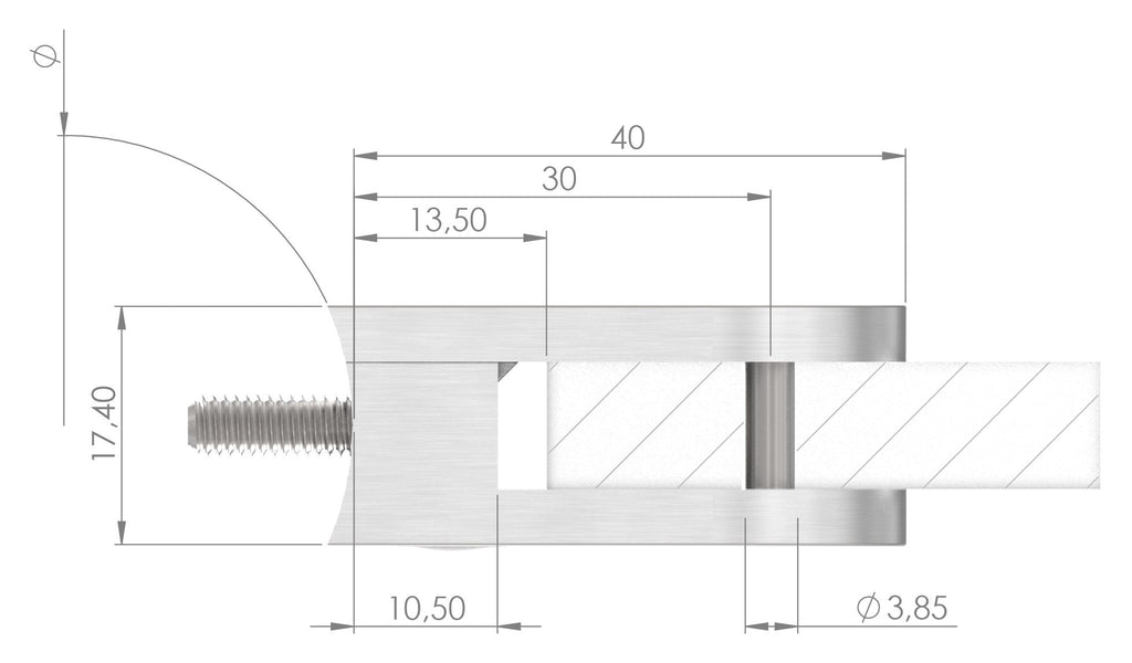 Glasklemme ohne AbZ Modell 16