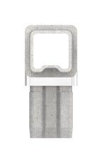 Edelstahl T-Verbinder mit 3 gleichen Abgängen, für Quadratrohre, zum Stecken, V2A / V4A