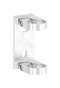 Edelstahl Wandbefestigung für Geländerpfosten zum Spannen, Platte 130 x 55 x 8 mm, V2A