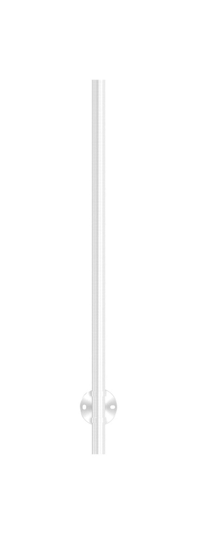 Edelstahlpfosten zur Wandmontage, Länge 1190 mm, 2 x M8 Fließformgewinde, V2A
