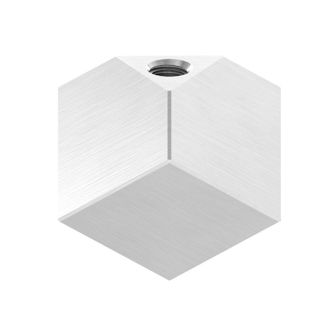 Edelstahl Würfel, mit Innengewinde M8, V2A