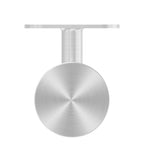 verschweißter Handlaufhalter für Glas, mit Halteplatte, zum Anschrauben des Handlaufs, V4A