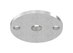 Ankerplatte 100 x 8 mm, mit 3 Bohrungen, zu Vordachsystem Edelstahl