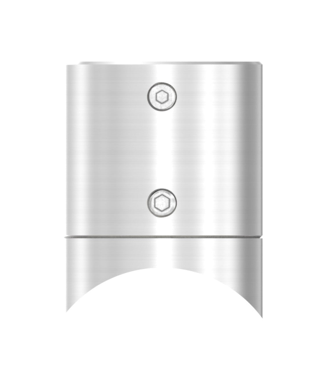 Edelstahl Rohrbefestigung, zum Festklemmen an 42,4 mm Rohr, V2A
