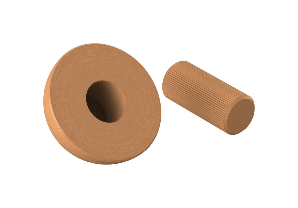 Endstück halbrund für Holzhandlauf, Ø 42 mm, geschliffen und lackiert, für den Innenbereich