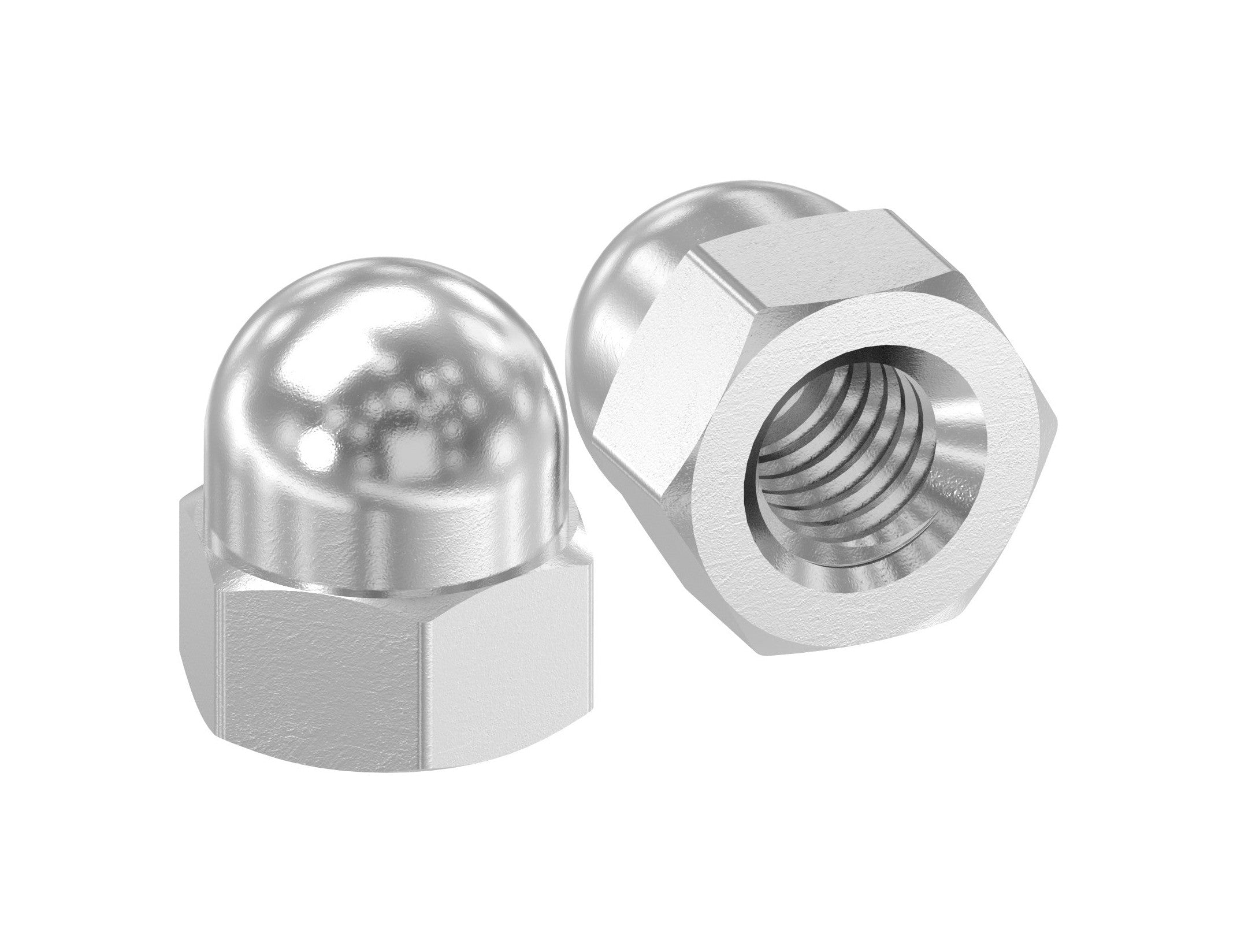 Edelstahl Sechskant-Hutmutter für Wandhalter SW10828, V2A