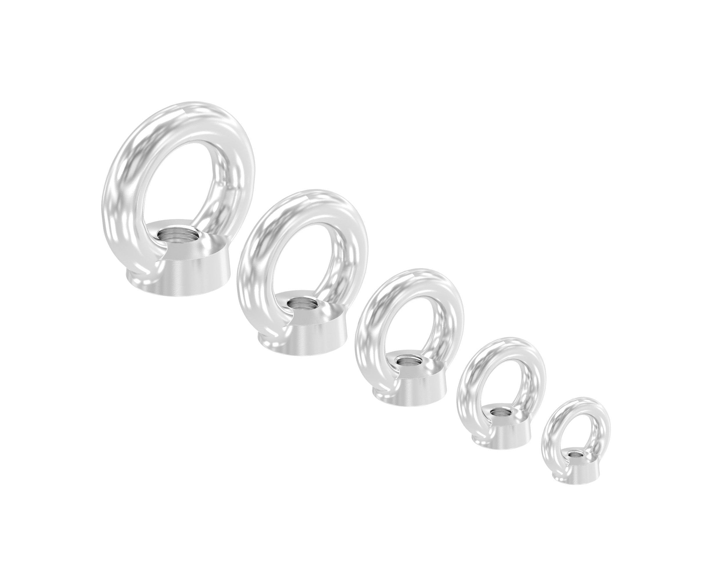 Ringschraube mit Innengewinde, DIN 582, Rundeisen, V4A
