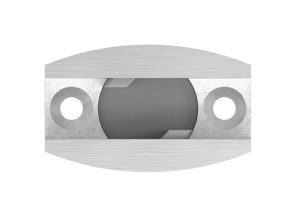 Bodenführung für Glasschiebetür, einstellbar, V2A