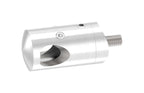 Querstabhalter Ø 22 mm, für 90° Außenecke, mit Durchgangsbohrung, V2A / V4A