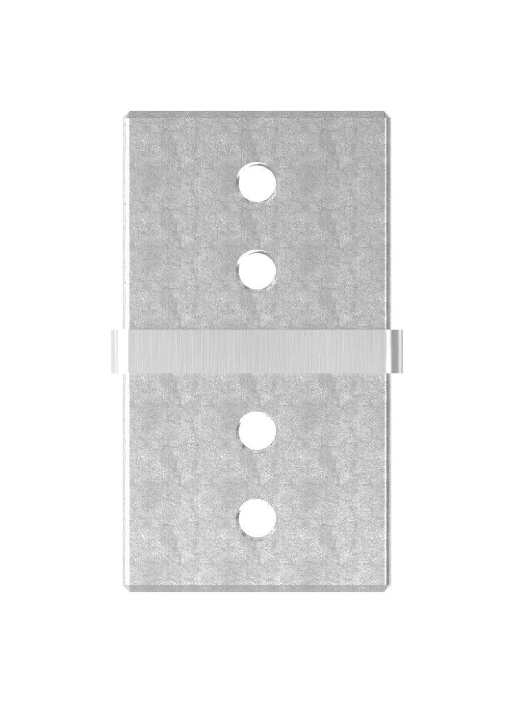 Rohrverbinder für Quadrat-Nutrohr, V2A / V4A