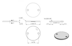 Zeichnung Ankerplatte Ø 100 x 6 mm, Bohrung Ø 11 mm
