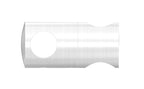 Doppelquerstabhalter ∅ 25 mm, mit 2 Bohrungen, zum Befestigen von Füllstäben, V2A