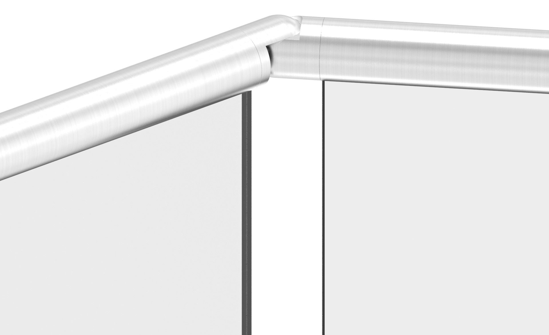 flexibler Verbinder für Rund-Nutrohr, seitwärts 90-180°, V4A