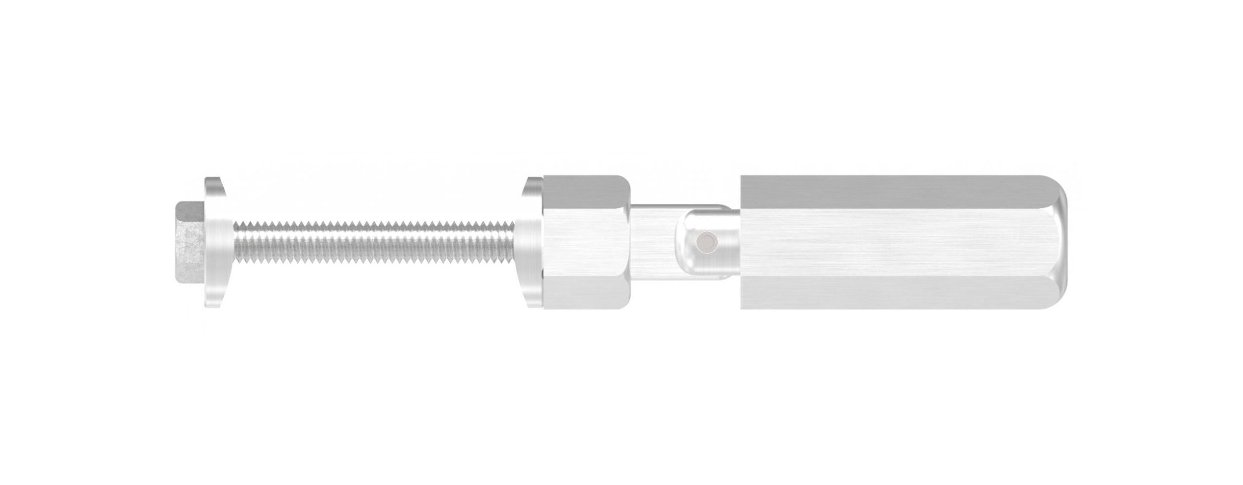 Gewindeterminal zur Selbstmontage, mit Gelenk, für Pfosten 42,4 mm, V2A