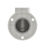 Edelstahl Wandhalter 90° für Rundrohre, kurz, zum Einstecken ins Rohr, V2A