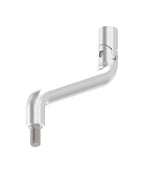 Gelenkbügel Edelstahl 2 x 30° gebogen, 360° drehbar,1 x Außengewinde, 1 x Innengewinde, V2A