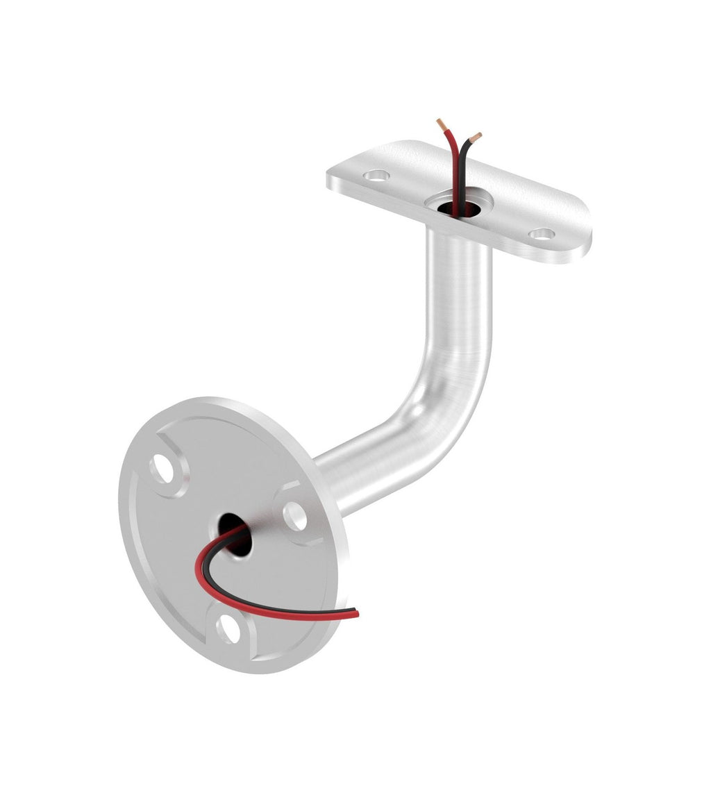 Edelstahl Handlaufhalter mit Kabeldurchführung, für LED-Handläufe, V2A / V4A