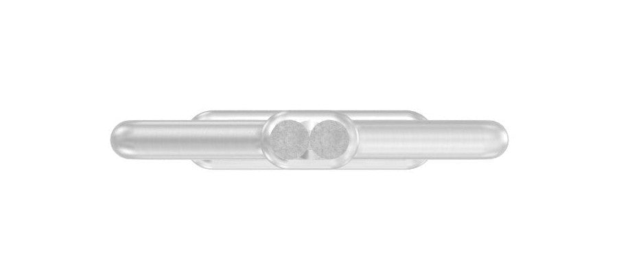 Zierstab, mit 2 x Gewinde M6 für Zierelemente, Länge 900 mm, V2A