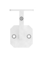 Handlaufhalter mit Gelenk und Anschlussplatte, zum Anschrauben des Handlaufs, V2A / V4A