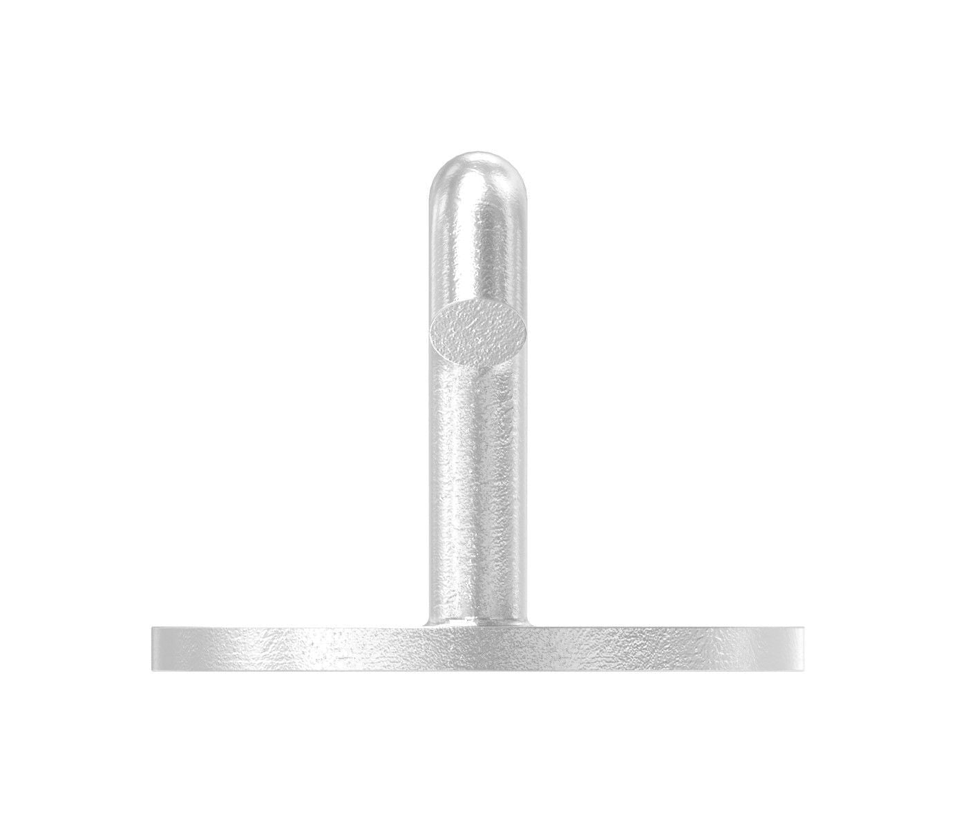 Befestigungsöse / Haken mit runder Platte, Rundeisen, mit 2 Bohrungen, V4A