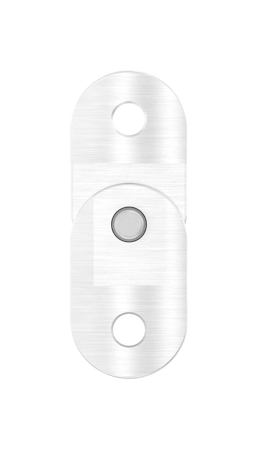 Handlaufanschlussplatte verstellbar, zum Verschrauben, V2A / V4A